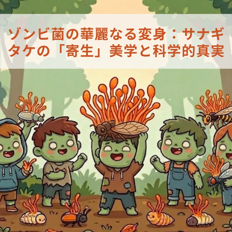 ゾンビ菌の華麗なる変身：サナギタケの「寄生」美学と科学的真実