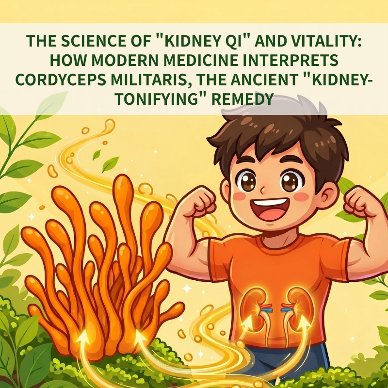 The Science of "Kidney Qi" and Vitality: How Modern Medicine Interprets Cordyceps Militaris, the Ancient "Kidney-Tonifying" Remedy