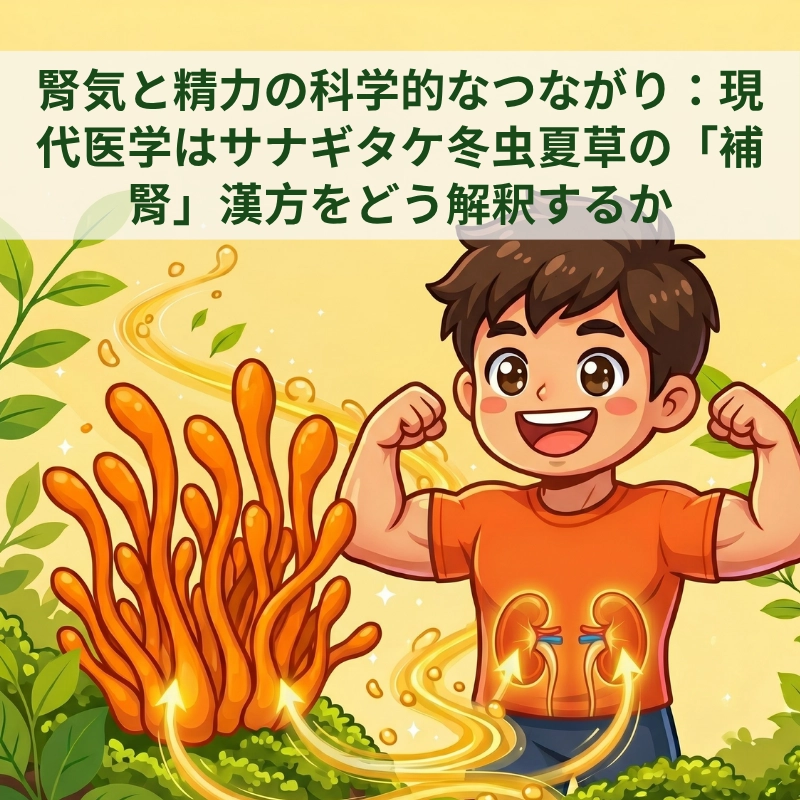 腎気と精力の科学的なつながり：現代医学はサナギタケ冬虫夏草の「補腎」漢方をどう解釈するか